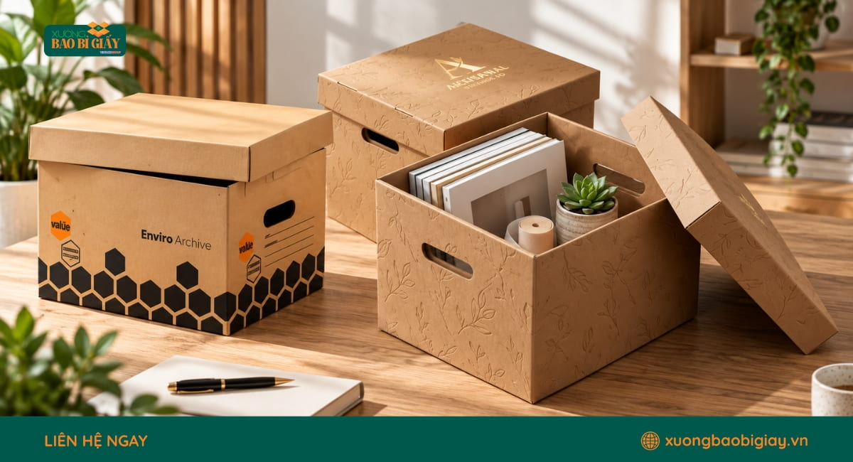 Ứng dụng thùng carton âm dương trong đóng gói nhiều nhóm hàng