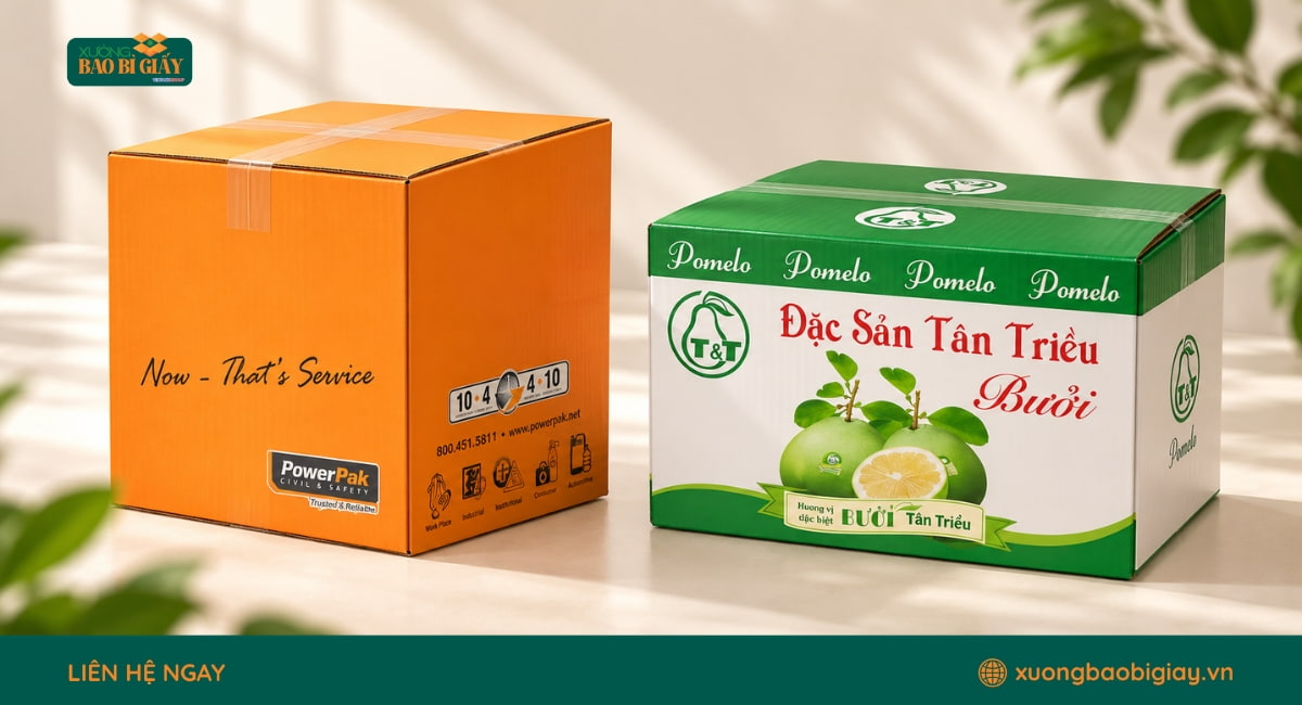 Ứng dụng của thùng carton cán màng chống thấm trong đóng gói hàng hóa